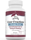 Frazioni di Terry Naturally Liver - Endurance & Energy Support with Gentle Iron - Integratore alimentare Supporta la formazione sana delle cellule di sangue rosso - Supplemento di ferro per la salute del fegato - 90 capsule