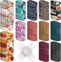 180 Pcs elastico tessuto adesivo Bandages Bulk assortito Bandages floreale tessuto traspirante striscia con pad non bastone, protezione flessibile Wound Cura per le donne taglia Raschietti Primo soccorso, 12 stili