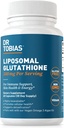 Dr. Tobias Glutathione Liposomal, 500mg Per Serving - Integratore Glutathione altamente biodisponibile, Supporta Energia, Pelle & Salute Immune - Vegan, Senza Glutine, Non OGM, 60 Capsule, 30 Serve