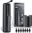 Rimozione della cera dell'orecchio - Pulitore elettrico dell'orecchio - Pulitore dell'orecchio alimentato ad acqua con 4 modalità di pulizia della pressione dell'acqua - Strumento di rimozione della cera dell'orecchio sicuro ed efficace - USB resistente all'acqua ricaricabile