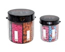 Monster & Monster Jr Supplemento Dispenser Pillola 2 Pack con Etichette, Extra Large e Small Pill Container Bottiglie Maniglia Quasi Qualsiasi supplemento, Facile da distribuire (Monster & Monster Jr.)