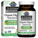 Giardino della vita Enzimi digestivi con Papain, Bromelain e Lipasi per l'assorbimento e la digestione nutrienti, sapore tropicale della frutta, integratore alimentare, Vegan certificato, 90 Chewables