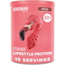 BIRDMAN Fitmingo Vegan Protein Powder with Inositol, Collagen Boosters, Acido Ialuronico e Vitamine | Carbo basso, Dairy Free, Calorie bassa | 23g Plant Based Blueberry Protein Powder with Myo-Inositol