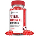 Laboratori giustificati Vital Grow XL Performance Gummies 1000MG Formula avanzata formulata con ACV Pomegranate Beet Juice Powder B12 Vegan Non GMO 60 Gummys