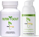 NutriGout Acido Urico Supplemento e Extra Forza Joint Discomfort Relief Crema Topical