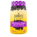 Zarbee’s Elderberry Gummies Daily Immune Support Supplemento con Vitamine A C D E & Zinc, Black Elderberry Extract, Natural Berry Flavor, Vegetariano, Gelatin-Free, 60 Count