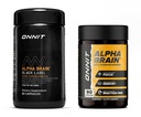 ONNIT Premium Alpha Brain Bundle - Nootropic Brain Supplement (90 Ct) + Black Label Citicoline Mental Speed, Attenzione & Cognitive Support Supplement (80 Ct)- Promuove Focus, Concentrazione & Memoria