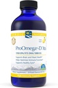Nordic Naturals ProOmega-D Xtra Liquid, Limone Flavor - 8 oz - 3400 mg Omega-3 + 1000 IU D3 - Olio di pesce ad alta potenza - EPA & DHA - Cervello, Occhio, Cuore e Salute Immune - Non-OGM - 48 Serve