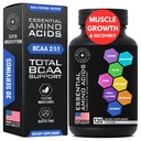 Supplemento di aminoacidi essenziali per le donne e gli uomini - Vegan BCAA Aminoacido complesso per la crescita del muscolo con tutti gli aminoacidi essenziali 9 BCAAs - Advanced Workout Power & Recovery Formula - 120 EAA BCAA Pills