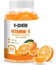 Vitamina C Gummies 120mg - Integratore di supporto immunitario | Gummie aromatizzate arancio | Boost Energy and Well-Being | Non OGM, Integratori di salute giornalieri senza glutine | 60 Conte
