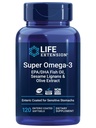 Estensione della vita Super Omega-3 EPA/DHA Fish Oil, sesamo Lignans & Olive Extract – Salute del cuore, Salute del cervello, Inflammation Health Support, Gluten-Free, Enteric-Coated, Non-GMO, 120 Softgels
