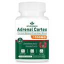 11-in-1 supplemento di supporto surrenale, supplemento di cortisolo con acido pantotenico e Ashwagandha - Supporta la funzione surrenale sana, energia e relax- 60 capsule