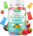 Gummie di citrato di potassio, Citrato di potassio ad alta potenza 1000mg Supporta Crampe di gambe &amp; Gummie di potassio di salute del muscolo per adulti e bambini Frutta miscelata Flavor 60 Conte
