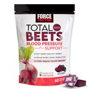 Fattore di Forza Totale Beette Integratori di Pressione Sangue con Polvere di barbabietola, Grandi Tasting Beets Chewables for Heart-Healthy Energy, e Aumento di Ossido Nitrico, 60 Chews