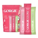 GORGIE Glow Variety Pack 15 Stick, Electrolyte Powder Healthy Drink Mix, w/Hyaluronic Acid, Aquamin, Vitamina C & D, Probiotics, No Sugar, Antiossidanti per l'idratazione, Cura della pelle e equilibrio del fegato