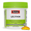 Swisse Soy Lecithin 1200mg Softgels Capsule | Mantiene la salute e la funzione del fegato * | Supporta il metabolismo grasso * | Choline Lecithin Supplement 1200 mg | 180 Softgels