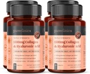 Pureclinica Collage marino a tripla resistenza e acido ialuronico – 1500mg per Tablet | 720 compresse (4 bottiglie di 180) | Supporta pelle, articolazioni e idratazione