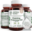 Natural Nutra Sera Primrose Olio Supplemento da Acido Grasso, Aiuta a superare il dolore del corpo, Nerve Salute, Promuovi la salute di Hearth & pelle Clarity, Aiuta a ridurre Digestivo Discomfort, 500 mg, 180 Softgel
