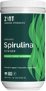Zint Spirulina Powder, Organic (12 oz): Integratore di supporto Immune Premium, Alghe Blu-Green, Booster Immunità, Proteine Vegane non Irradiate