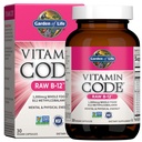 Garden of Life Vitamin Code Raw B-12-30 capsule, 1000mcg Whole Food B12 Methylcobalamin for Energy, Vegan Methylcobalamin Vitamin Plus Probiotics and Enzymes, Gluten Free Supplements