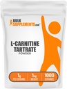 BulkSupplements.com Polvere di Tartrato L-Carnitina - Polvere di aminoacido, Supplemento di carnitina - senza glutine e senza glutine, 1g per porzione, 1kg (2.2 lbs) (Pack of 1)