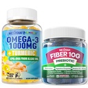Vegan Omega-3 1000mg + Turmerico, Gummie in fibra