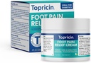 Topricin Foot Pain Relief Terapia Crema (4 oz) Fast Acting Pain Rilieving Rub
