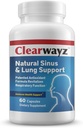 Terapia Medica CLEARWAYZ Allergie, Allergia Stagionale e Asma Supporto, Sinus, polmoni e Salute Immune, Salute Nasale, Migliorare le vie aeree, Benessere Bronchiale
