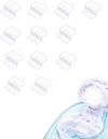 12 PCS Silicone Pods Refills Accessori per Navage Nasal Care, Salvare il sale per l'operazione facile (bianco)