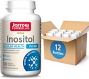 Jarrow Formulas Inositol 750 mg, Integratore alimentare, Supporto per la salute cellulare e il benessere generale, 100 capsule vegetali, fino a 100 giorni di alimentazione (Pack OF12)