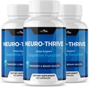 Vive MD Neuro Thrive Brain Supplement - Formula Ufficiale - Neuro Thrive PQQ, Neuro Thrive, Extra Forza con Ginkgo Biloba Extract, Siberian Ginseng Extract - (3 Pack)