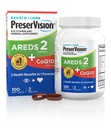 PreserVision AREDS 2 Vitamine Occhiali con CoQ10 per la salute del cuore, #1 Eye Doctor Brand consigliato, Lutein e Zeaxanthin Supplemento con vitamina C & E, Zinco e Rame, 100 Softgels