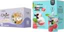 Hethstia Konjac Jelly Lychee Flavor con collagene Peptides 10 pacchetti e Konjac Noodles Variety Gluten Gratis 12 pacchetti Calorie basse, Keto, Sugar Free, Cibo sano