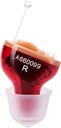 Amplificatore acustico per anziani adulti rumore-cancellazione - ascolto anziani, amplificatore audio vocale orecchio dispositivi invisibili come visto su apparecchi di pulizia apparecchi acustici TV inclusi (RED)