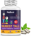 NuBest Tall 10+ Premium Bone Strength Formula, immunità migliorata e salute complessiva per l'età 10+ con calcio, vitamina D3, vitamina K2, e multivitaminici | 60 capsule | 1 mese di fornitura