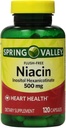 Valle di Primavera - Niacina senza Flush (B-3) 500 mg, 240 capsule (2 bottiglie di 120)