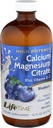 LIFETIME Bone Support, Citrato di calcio, Citrato di magnesio e vitamina D-3, Formula di rilassamento, Bone e supporto muscolare, Assorbimento facile, Aroma di mirtillo, Circa 32 Serve, 16 FL OZ
