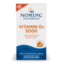 Nordic Naturals Vitamin D3 5000, Arancione - 200 Mini Gel Morbidi - Supporto per Bones Sani, Mood, & Immune System - Vegetariano - Non OGM - 200 Serve