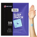 Klova ZSleep Patches for Adults | Natural Sleep Aid with Melatonin, Ashwagandha, Valerian, GABA & L-Theanine | Fall Asleep più veloce, Stay Asleep Longer & Wake Up Refreshed | 28 Sleep Patches