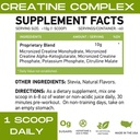 MFL Muscle Creatine | 3 Forme di Creatina micronizzata | 10g | 0 Zucchero | Addolcito con Stevia | All-Natural | 60 Serve (Naturale)