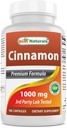 Best Naturals Cinnamon 2000 mg Equivalente con Cromo 400 mcg per Serving - Supporto Metabolismo - 180 capsule