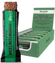 Barebells Protein Bars Hazelnut & Nougat - 12 Conte, 1.9oz Bars - Spuntini di proteine con 20g di proteine - Barretta di proteine di cioccolato con 1g di zuccheri totali - Su Go Protein Snack & Breakfast Bar