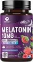 Integratori di supporto per il sonno della melatonina - Melatonina disciolta veloce 10mg per il servizio per gli adulti - Compresse di melatonina massima resistenza per il supporto sonno riposante, aroma di fragola, USA in bottiglia - 60 giorni di alimentazione