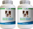 Supplemento della vescica del cane - Complesso naturale della salute urinaria del cane - Salute e controllo completo della vescica - Soluzione UTI - Cuciture di mirtilli del cane - 2 bottiglie (180 schede)