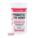 Probiotici NatureWise per le donne + Prebiotici Organici D-Mannose & Cranberry - Probiotici vaginali per PH Balance, Tratto Digestivo & urinario - 18 Strains, 20 miliardi di CFU - 60 capsule[60-Day Supply]