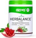 OZIVA Plant Based HerBalance per PCOS | PCOS Supplemento per le donne per l'equilibrio ormonale e migliore ciclo mestruale | PCOS Bere con Inositol, Shatavari, Chasteberry, Ashoka Certified Clean & Vegan, 250g