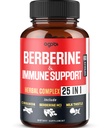 Integratore berbero Premium con Ceylon, Ashwagandha, Turmerico, Cardo Latte, Elderberry & Black Pepper - Supporta Sistema immunitario, Cardiovascolare & Gastrointestinale - 60 Capsule