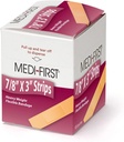 Prodotti medici 61433 Extra Heavy Weight Latex Free Flessibile striscia di tessuto Bandages, 7/8-inch Da 3-Inch, 100 Per Box