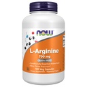 NOW Integratori alimentari, L-Arginina 700 mg, Precursore di Ossido Nitrico*, Aminoacido, 180 capsule di Veg