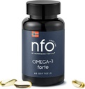 NFO Omega-3 Forte Fish Oil con Fish Gelatine - Premium Fish-Based Omega-3 | Pure Marine Formula | High EPA & DHA | 60 capsule